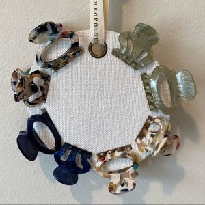 Anthropologie Mini Claw Hair Clip Set